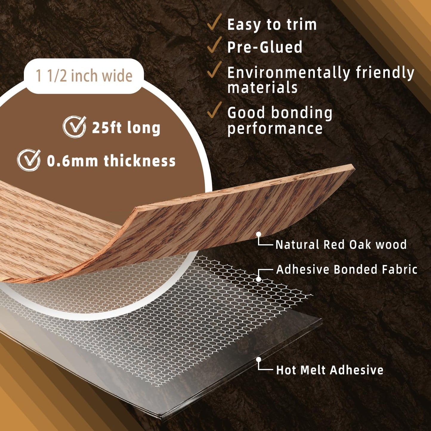 GSCIT Club Wood Grain Repair Tape, 2.4 inch X 15ft Self Adhesive Maple Grain Repair Patch for Tables, Chairs, Baseboards, Doors, Windows, Floors, Handicraft DIY. - Colors A