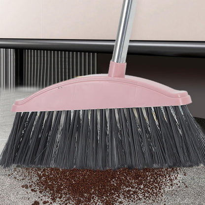 STAHAD Heavy Duty Outdoor Patio Broom with Long Handle Angle Floor Cleaning Broom for Indoor and Outdoor Use for Sweeping Pet Hair and Debris in Home and Garage