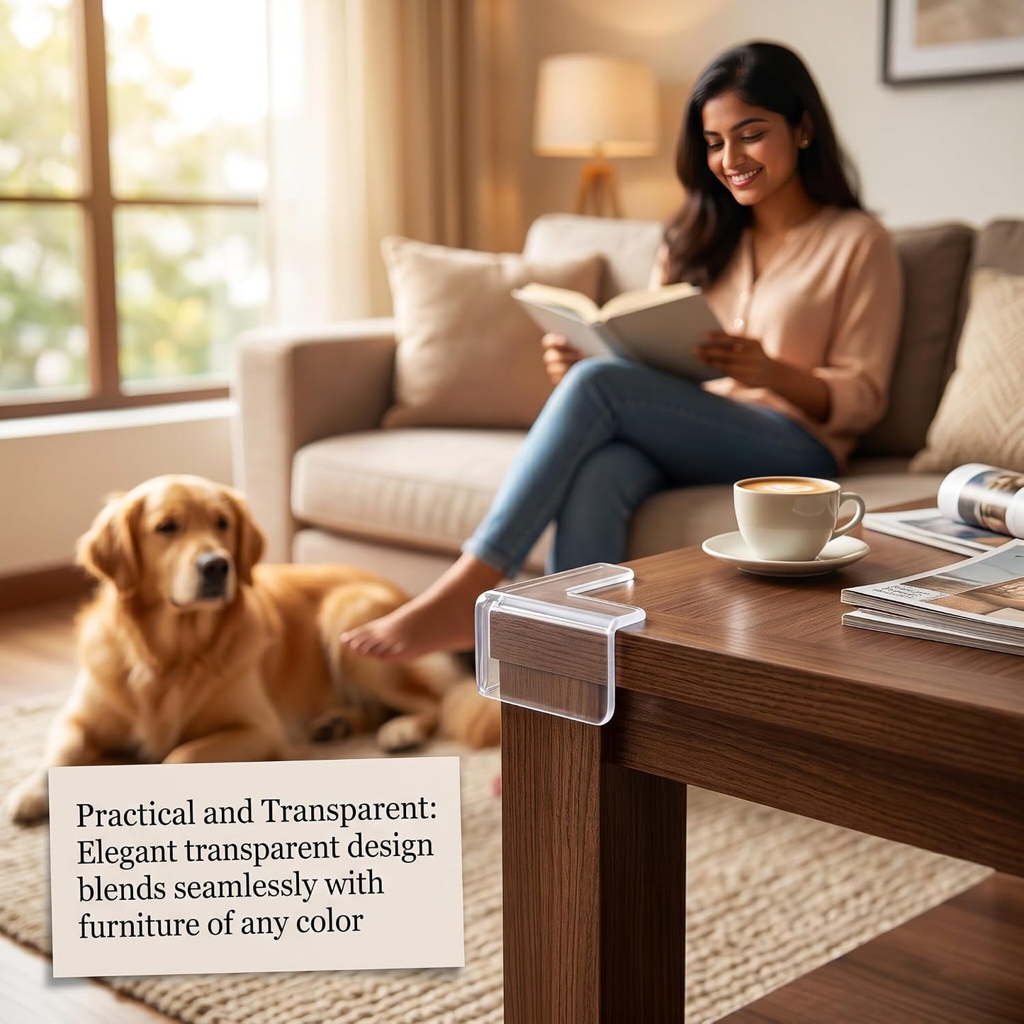 Clear Soft Edge Protector Strip, Soft PVC Baby Proofing Edge Protector with Strong Adhesive for Desk Wall Furniture Corner Safety Protection (3meter)