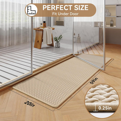YDKGL Bathroom Rugs Non Slip, Super Absorbent Quick Dry Bath Mats for Bathroom, Foam Weave Texture Thin Bath Rugs Washable with Rubber Backing Fit Under Door Outside Shower,16" x 24“