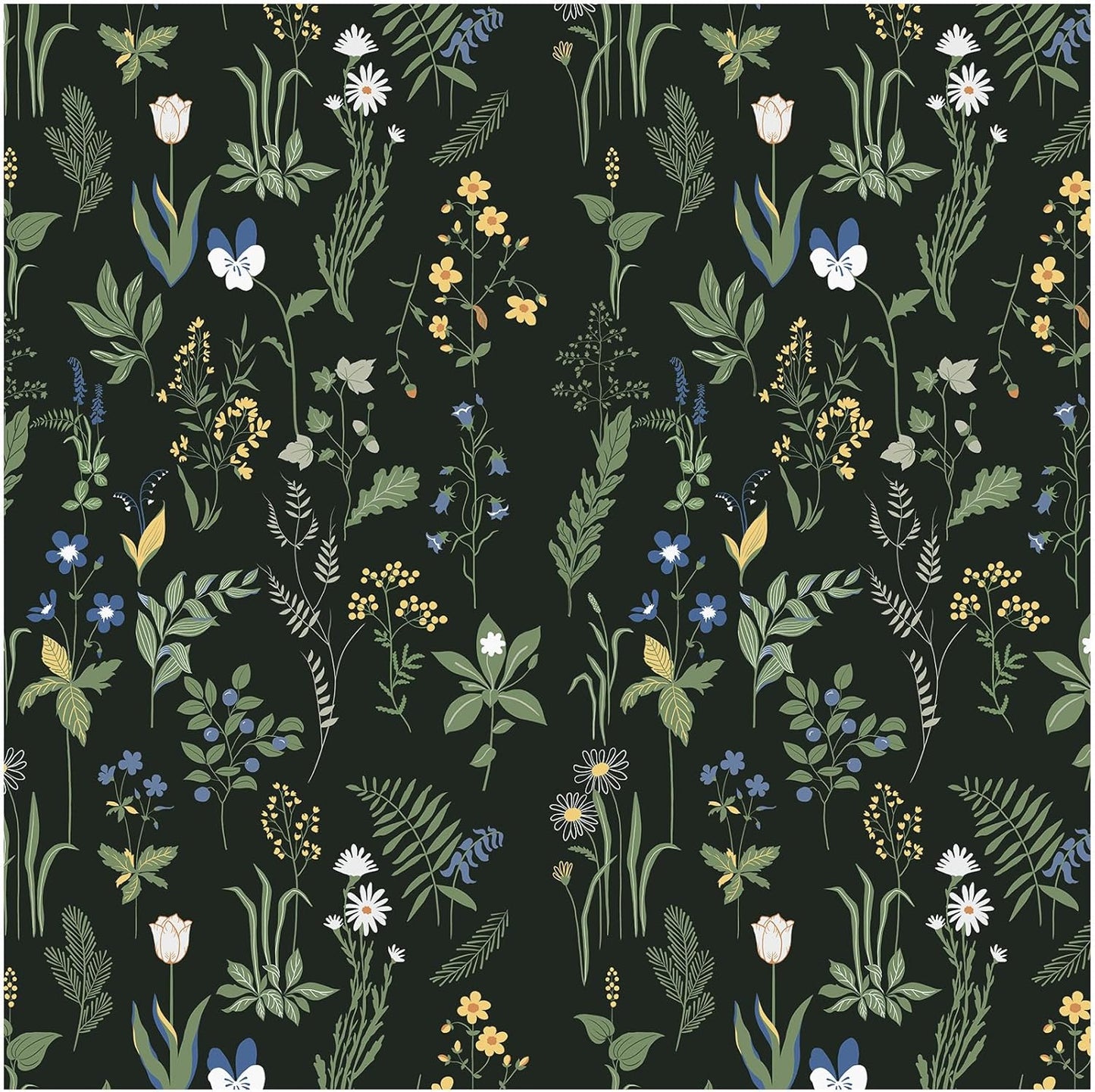 Removable Peel and Stick Wallpaper Boho 17.5 x 118 in Floral for Bedroom Bathroom Easy Peel Off Stick on Wallpaper Contact Paper Renter Friendly Wall Paper