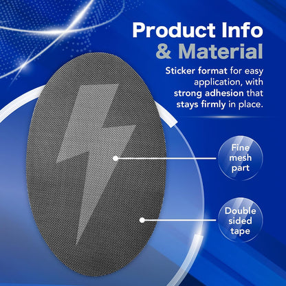 Window Screen Repair Patches Set – Strong Adhesive Mesh – 4 Shapes (Sun, Star, Moon, Lightning Bolt) – Repair Kit for Windows & Doors