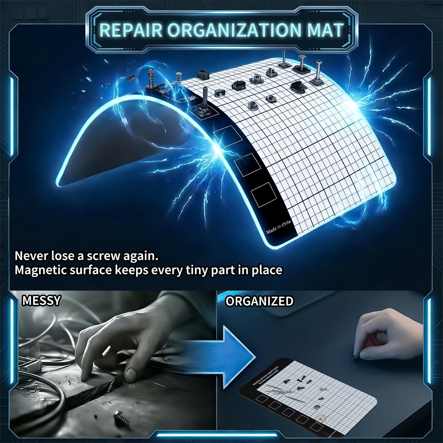 SHOWPIN Precision Computer Screwdriver Kit: 122PCS Laptop Screwdriver Sets | 101 Magnetic Drill Bits, Computer Accessories, Electronics Tool Kit Compatible for Tablet, PC, iPhone, PS4 Repair