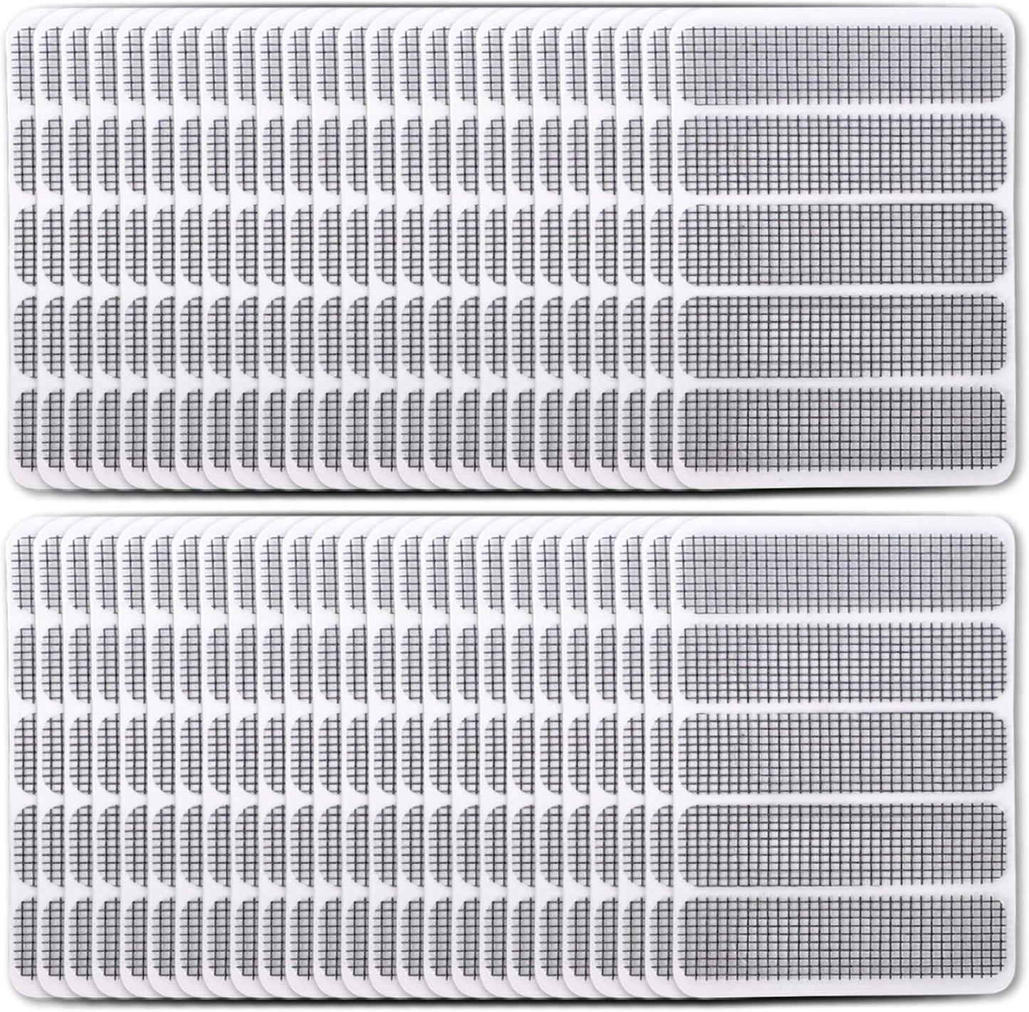 Screen Patch Repair Kit 250Pcs Waterproof Sticky Window Screen Tape Mesh for Door and Window Repair, Freely Cut Weep Hole Covers for Home