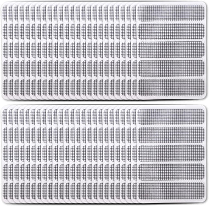 Screen Patch Repair Kit 250Pcs Waterproof Sticky Window Screen Tape Mesh for Door and Window Repair, Freely Cut Weep Hole Covers for Home