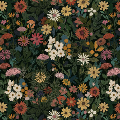 Wallpaper Peel and Stick Boho Wall Paper Removable Waterproof Green Floral Contact Paper for Bedroom, Bathroom,Bathroom, Home Wall 17.3" x 118"