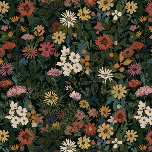 Wallpaper Peel and Stick Boho Wall Paper Removable Waterproof Green Floral Contact Paper for Bedroom, Bathroom,Bathroom, Home Wall 17.3" x 118"