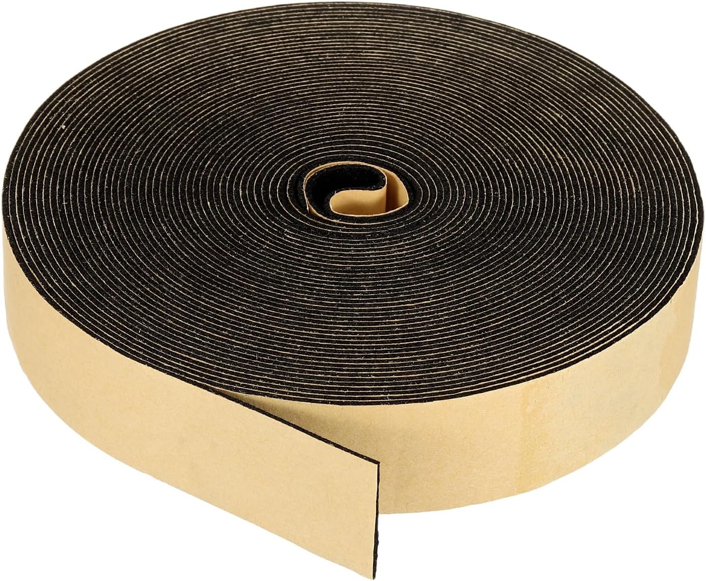 PATIKIL Foam Insulation Tape, 1-1/2" W x 1/8" t x 32.8FT Self Adhesive Weather Stripping Door Seal Strip for Door Window Air Conditioning, Black - Colors A
