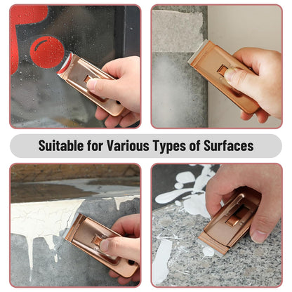 Bates- Metal Razor Blade Scraper, 2 Pack, 30 Extra Blades, Scraper for Cleaning, Glass Scraper, Razor Blade Scraper Tool, Razor Scraper Tool, Scraper Blades, Window Scraper with Razor Blade