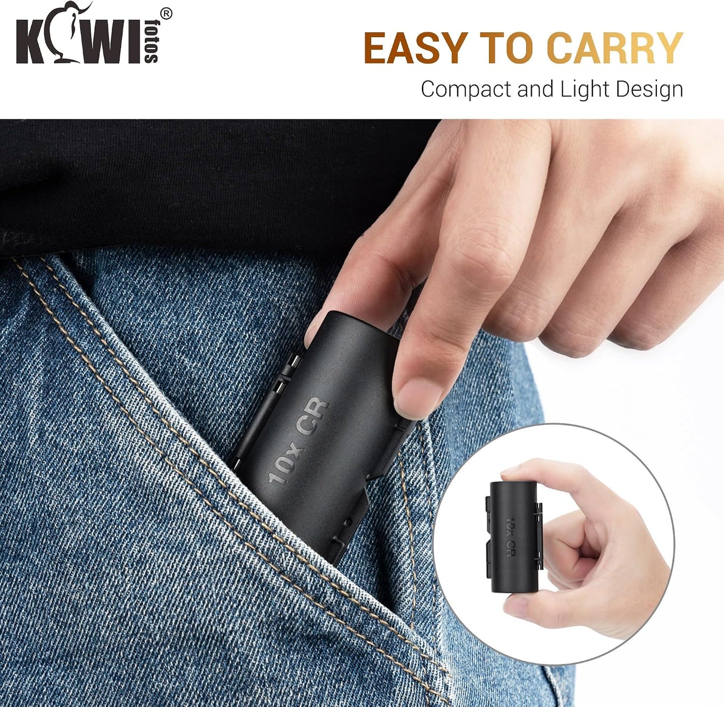 KIWIFOTOS 27 AA + 35 AAA Combo Battery Case Set with Tester | 62 PCS AA AAA Battery storage, Pegboard compatible, Wall Mount Battery Organizer Dispenser, magnetic tester, no‑assembly