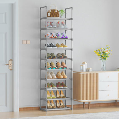 OYREL Sturdy Metal Organizer for Narrow Closets, Shoe Shelf Stand