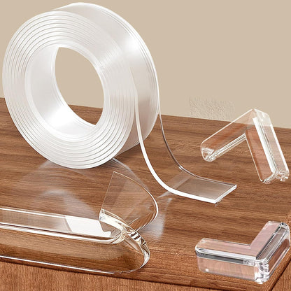 Corner Protectors Baby Proofing,2 in x 6.6ft Clear Edge Protector Strip,Furniture Corner Guards,Cabinets,Tables and Window Sill Sharp Corner Safety Bumpers