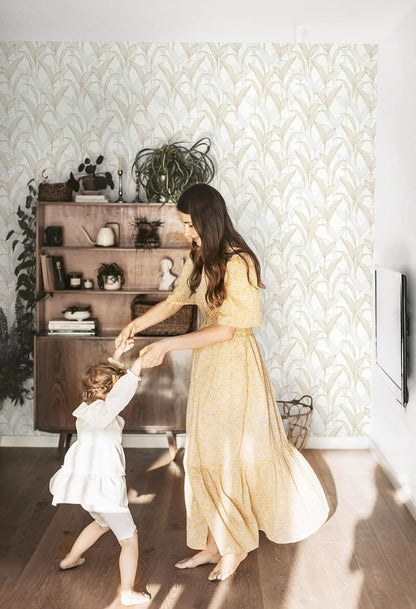 Heroad Boho Peel and Stick Wallpaper Beige Renter Friendly Wall Paper Peel and Stick Modern Contact Paper Neutral Geometric Wallpaper for Bedroom Bathroom Cabinets Decor Vinyl Waterproof 17.3"x78.7"