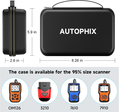 AUTOPHIX Storage Bag Protective Case for OBD2 Scanner - Storage Bag for Code Reader, Diagnostic Scan Tool & Battery Tester