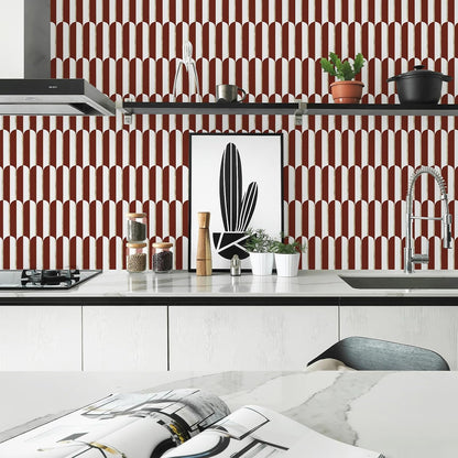 Vamos Peel and Stick Backsplash Seamless Tile for Kitchen and Bathroom,White and Beige Slate PVC Mixed Light Gold Self Adhesive Fish Scale Metal Mosaic Tiles (10 Sheets)