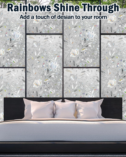 Lovepea Pure Frosted Glass Window Privacy Film 24 Hour Two Way Privacy, Removable, Static Cling, Ideal for Privacy scenarios Such as Home Office Doors and Windows (17.5 x 78.7 Inch)