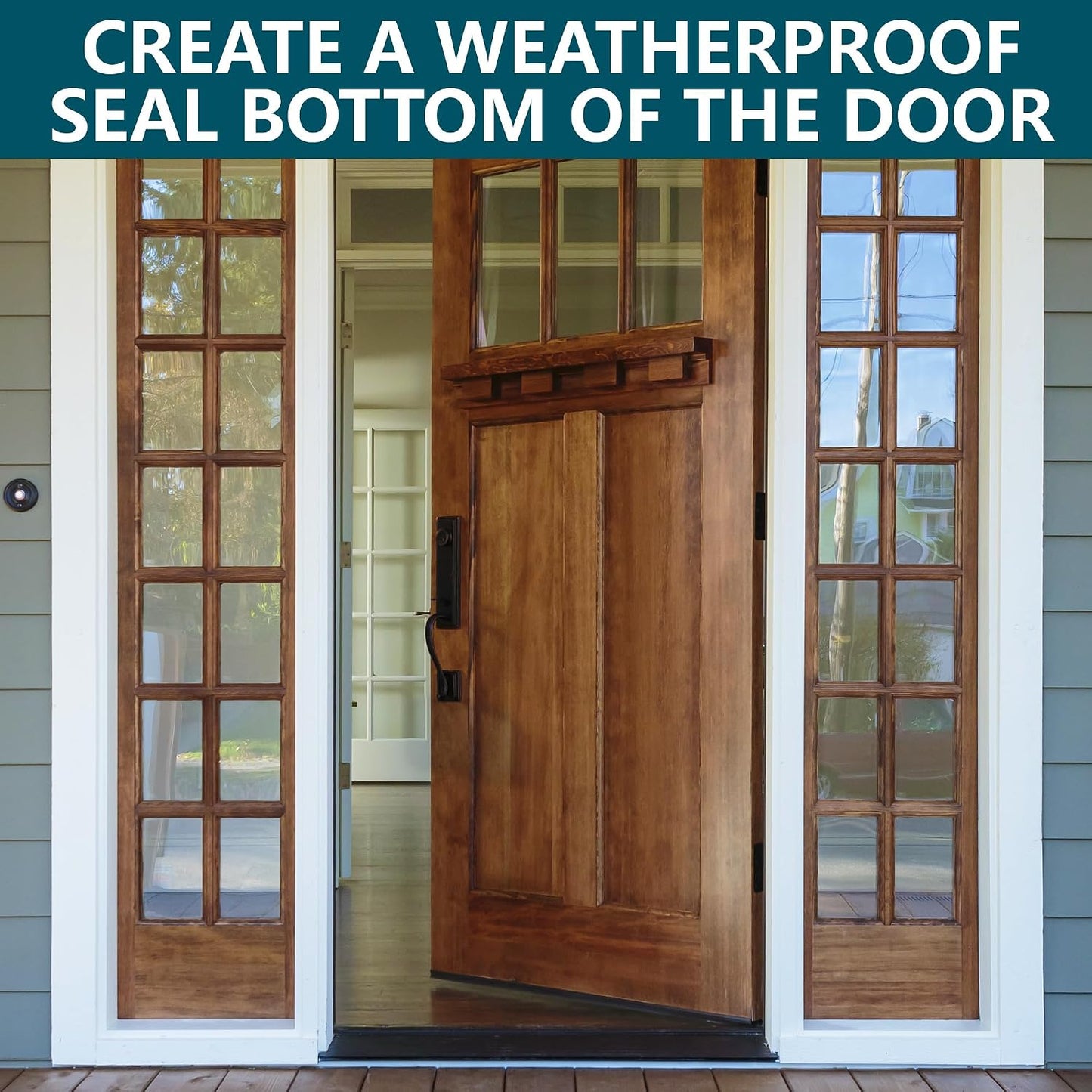 2 Pcs 36 Inch Vinyl Replacement Door Bottom,1-3/4 Inch Wide Replacement Door Bottom with Vinyl Fins,Vinyl Replacement Under Door Seal for Weather Stripping Door Insulation