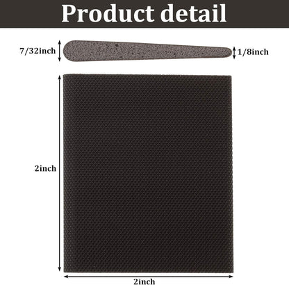 Jetec 14 Pieces Door Corner Seals Self Adhesive Exterior Door Frame Seal Weather Stripping Corner Pad Foam Draft Stopper Gap Filler Bottom for Weather Protection, Isolation of Noise(Black and White)