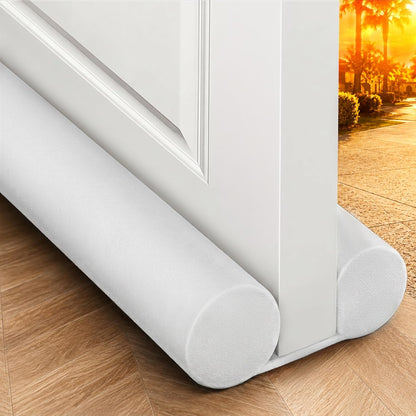 MAXTID Under Door Draft Stopper for Bottom of Doors 38" Black Door Blocker Noise ReducerLight Cold Air Guard Breeze Sound Proof Door Sweep Weather Stripping Door Seal Insulation Strip Gap Filler