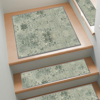 Non Slip Stair Treads for Wooden Steps, 15 Pack 8"x30" Washable Carpet | 8x30 in soft chenille polyester stair treads with reusable TPE backing for indoor wood stairs, dogs, kids, and seniors