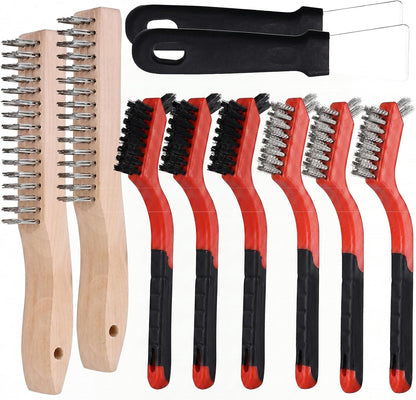 13PCS Window Sill Cleaner Tools - Deep Clean Crevice Cleaning Brush for Window/Door Tracks, Sill, Tile Lines, Kitchen Gunk, Bathroom Counters