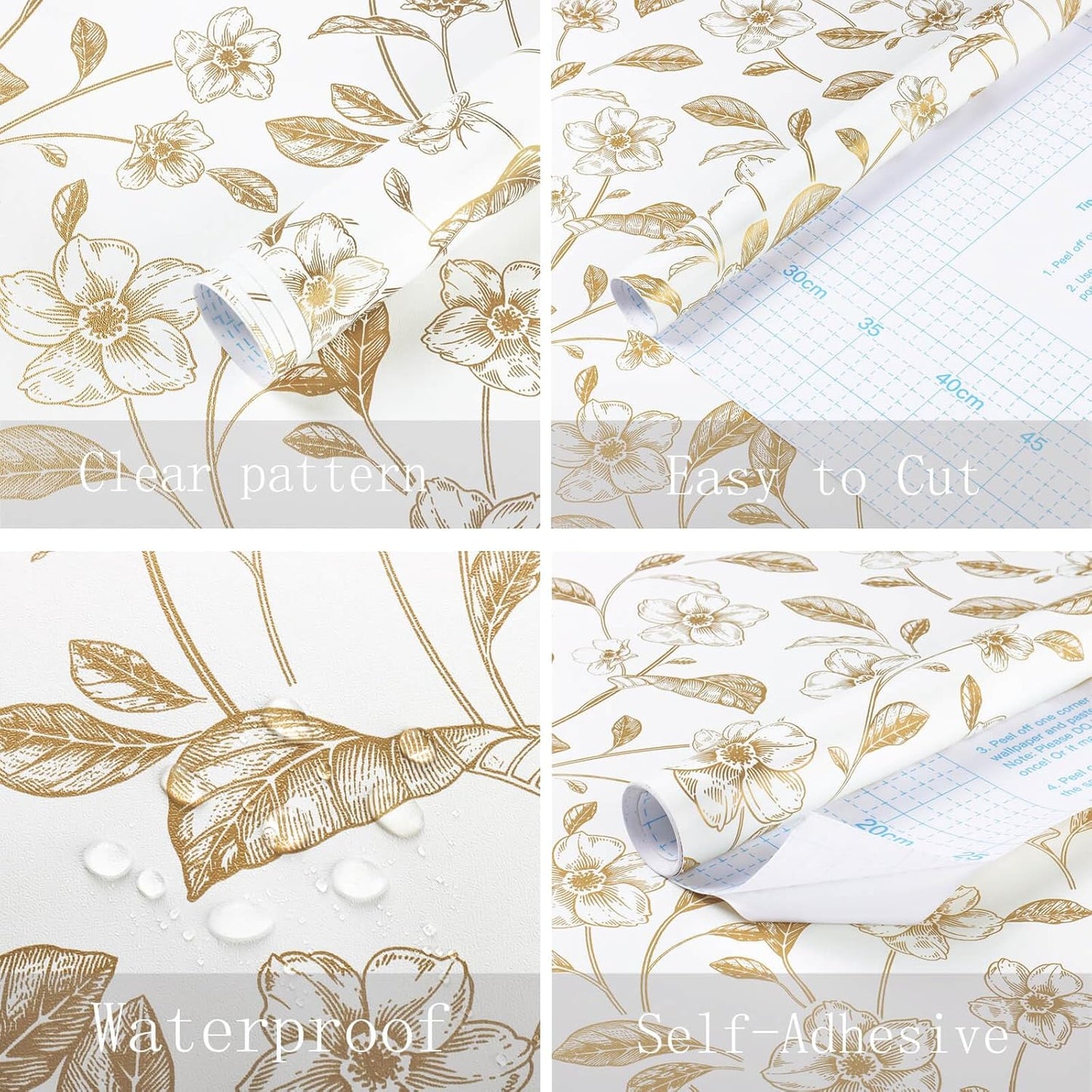 Heroad Boho Peel and Stick Wallpaper Beige Renter Friendly Wall Paper Peel and Stick Modern Contact Paper Neutral Geometric Wallpaper for Bedroom Bathroom Cabinets Decor Vinyl Waterproof 17.3"x78.7"