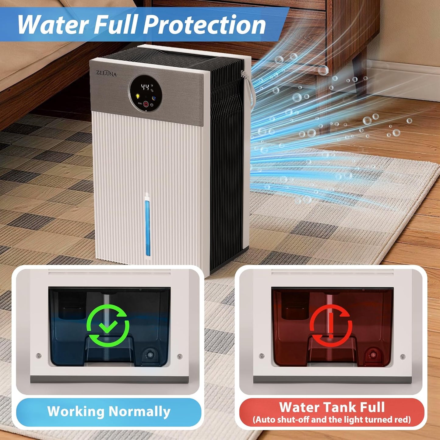 Mini Dehumidifiers for Home(650sq.ft), Small Quiet Dehumidifier with Drain Hose 66 OZ Water Tank 4 Timer Auto Defrost and Shutoff Sleep Mode, Ideal for Bathroom, Bedroom, Closet, RV