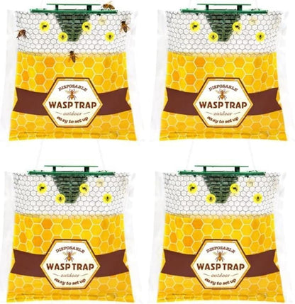 8 Pack Disposable Wasp Traps Outdoor Hanging Carpenter Bee Traps for Outside Yellow Jackets Trap Hornet Trap Wasp Catcher Bug Flies Garden