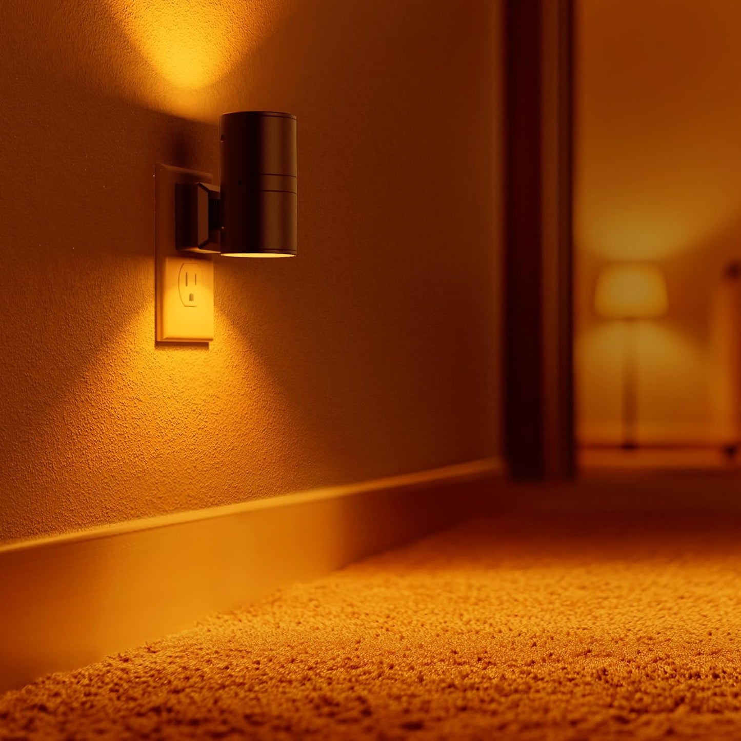 Briignite Motion Sensor Night Light,2 Pack Motion Activated Plug in Night Lights, 0-100LM Dimmable Soft White 3000K, Motion Sensor Light Indoor for Bathroom Hallway Bedroom Stairway Kid Elderly Pet