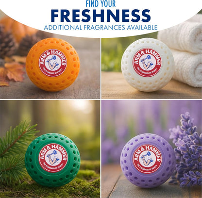 Arm & Hammer OdorBusterz® Odor Eliminator Balls, Sea Breeze, 3 Count – Baking Soda Odor Control for Closets, Drawers, Hampers & Small Spaces
