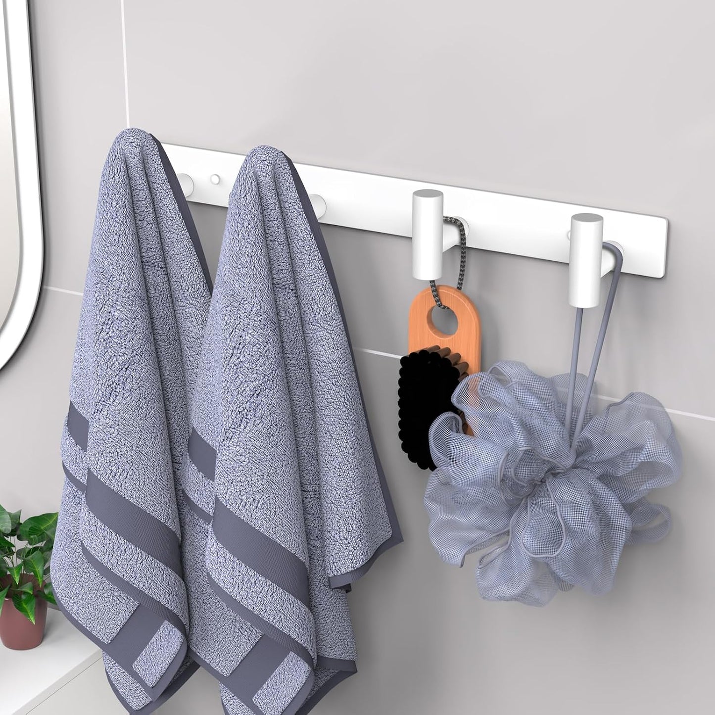 VAEHOLD Black Hat and Coat Wall Mount Rack - 3 Hooks for Robes, Bags, Keys, and Towels - Bathroom Towel Hanger Organizer (1 Pack)