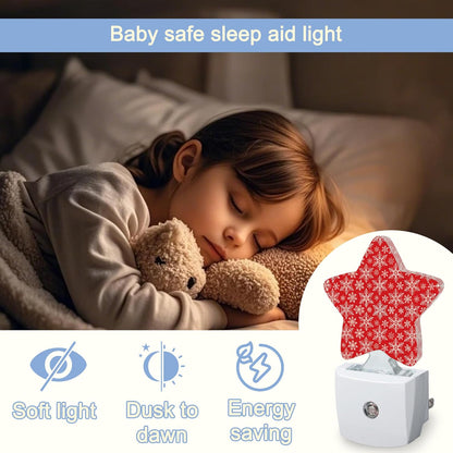 Lavender Butterfly Nightlight,Summer Flowers Star Night Lights Plug into Wall Decorations for Bedroom Bathroom,Dusk to Dawn Sensor Kitchen Hallway Stairs Energy Efficient Desk Lamp
