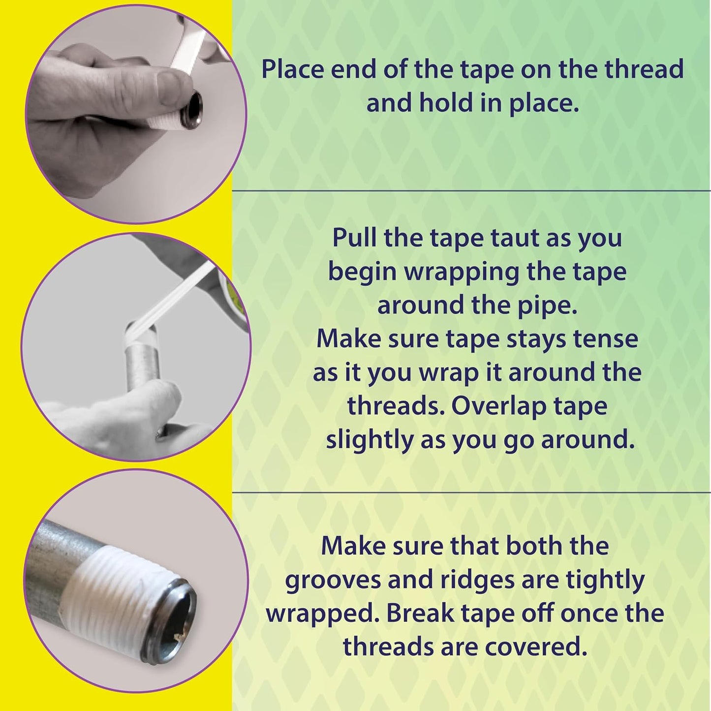 Venom Pro-Grade PTFE Thread Tape, 1/2" x 520" Roll – Professional-Grade, 99.9% Pure, 2X Thicker, No Dyes, UL-Approved for Plumbing, Potable Water, Food Grade, and Oxygen Systems