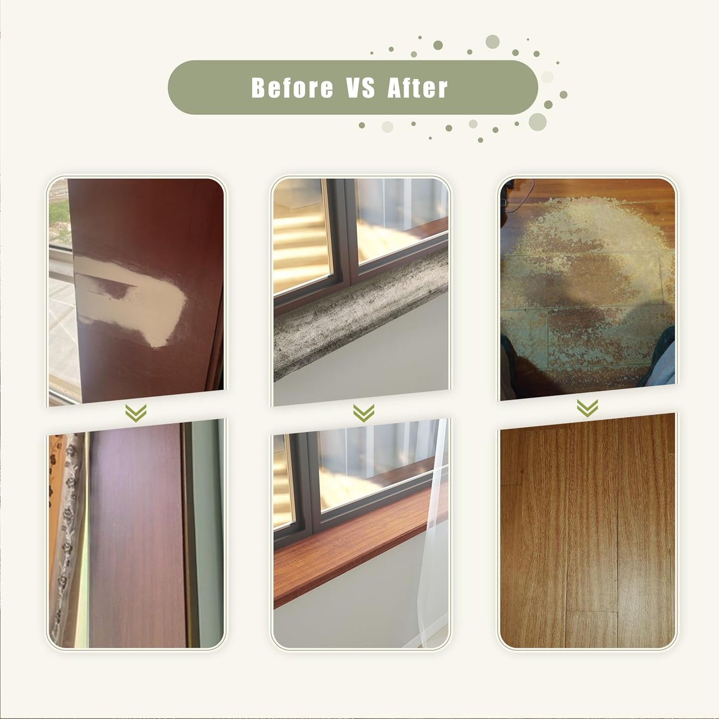 Besezx Wood Grain Repair Tape, 2.4" X15', Self Adhesive Wood Grain Repair Patch for Tables, Chairs, Baseboards, Doors, Windows, Floors, All Kinds of Furniture Renovation, Handicraft DIY. (Natural oak)