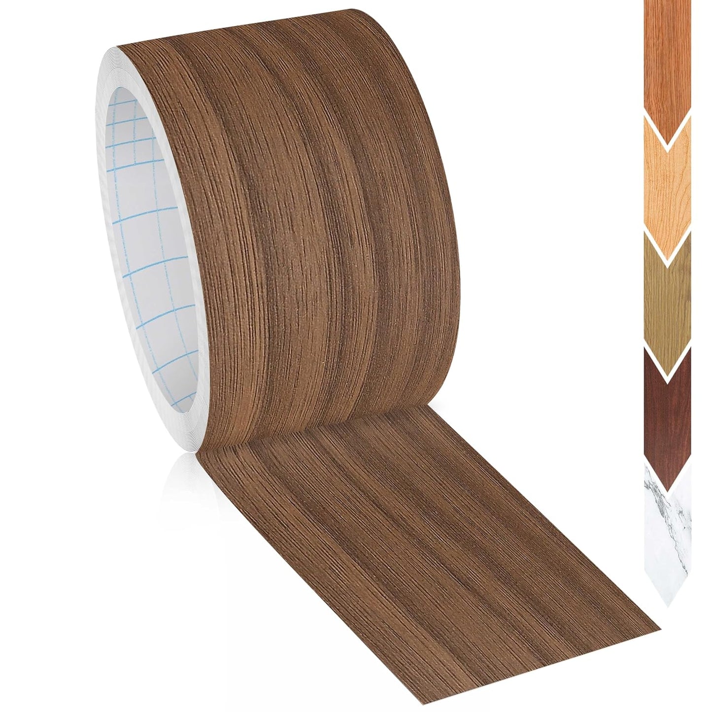 GSCIT Club Wood Grain Repair Tape, 2.4 inch X 15ft Self Adhesive Maple Grain Repair Patch for Tables, Chairs, Baseboards, Doors, Windows, Floors, Handicraft DIY. - Colors B