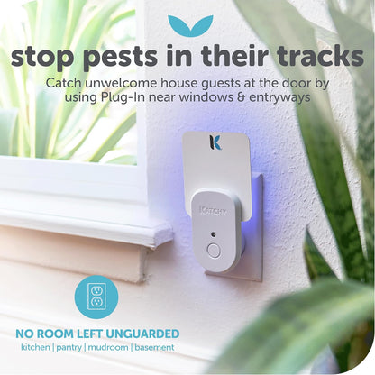 Katchy Flying Insect Trap Indoor – Catcher & Killer for Mosquito, Fruit Fly, Gnat & Small Moth – Non-Zapper with Suction & Blue Light – Ideal for Indoor Spaces, Kitchen & Plants (Original, Black)