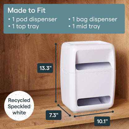 YouCopia SinkSuite Trash Bag Dispenser, Garbage Bag Holder, Top Lid Storage
