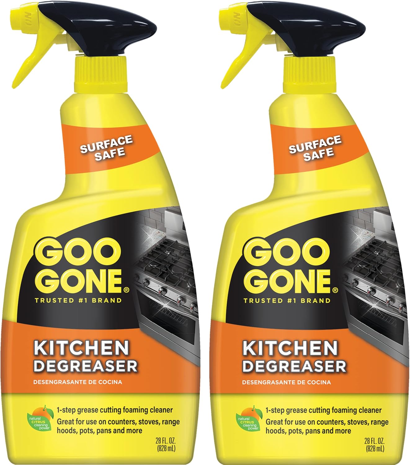Goo Gone Degreaser - Removes Kitchen Grease, Grime and Baked-on Food - 14 Fl. Oz. - 2047
