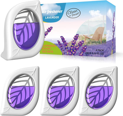 Air Freshener for Home, 4 Pack, Eucalyptus & Mint, Odor Eliminator for Small Area Closets Bathroom Pets Strong Odor, Up to 120 Days