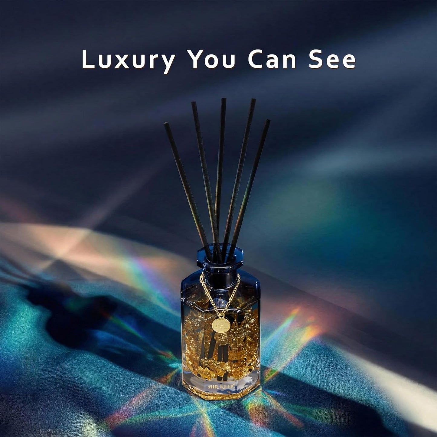 Airkeep Reed Diffuser Set,Black Forest Luxury Scented Diffuser with Sticks Long Lasting Home Fragrance for Bathroom Shelf Decor 6.09 fl oz (180ml)