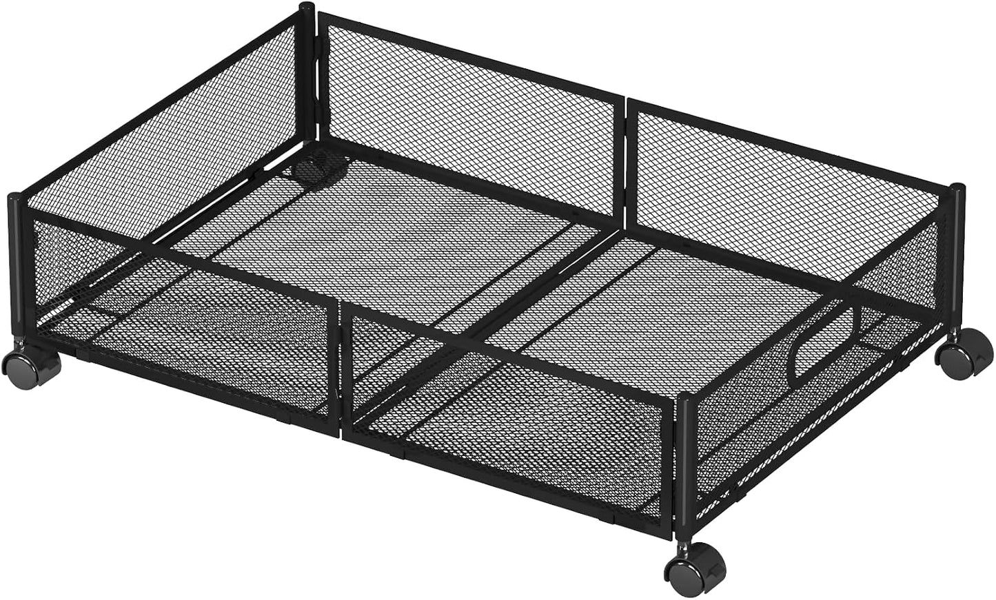 Under Bed Storage Containers, Under Bed Shoe Storage With Wheels, Foldable Bedroom Storage Organization with Handles, Under Bed Storage Bins Drawer For Clothes, Blankets And Shoes, Bedding