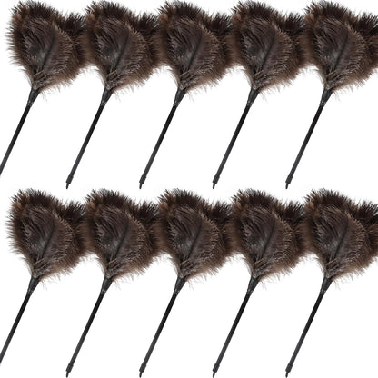 Extendable Cleaning Duster 94 Inch - Long Telescoping Ostrich Feather Dusters with Stainless Steel Extension Pole for High Ceiling Fan, High Ceilings,Roof Dusting