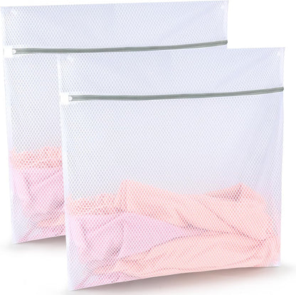 Tenn Well Extra Large Mesh Laundry Bags, 2 Pack 43 x 35 inch Jumbo Delicates Bag for Washing Machine, Large Mesh Bags for Delicates, Coats, Blankets, Bedding, Toys, Pet Items