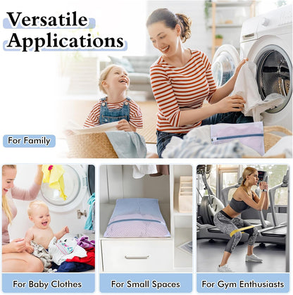 Durable Mesh Laundry Bags 5-Pack (12x16 Inch) Delicates Protector for Lingerie & Baby Clothes