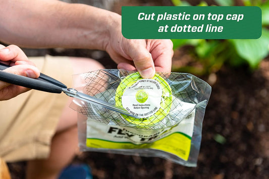 RESCUE! Outdoor Disposable Fly Trap – Hanging Fly Catcher with Attractant Bait, Fly Bag for Patio, Yard, Trash & Farm Areas – Easy-to-Use Outdoor Fly Control