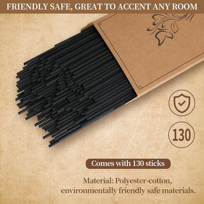 5 Mixed Colors 10inch Diffuser Replacement Sticks - 60Pcs Fiber Reed Fragrance Sticks Refill for Home and Bathroom - Rattan Essential Oil Sticks for Scented Diffuser