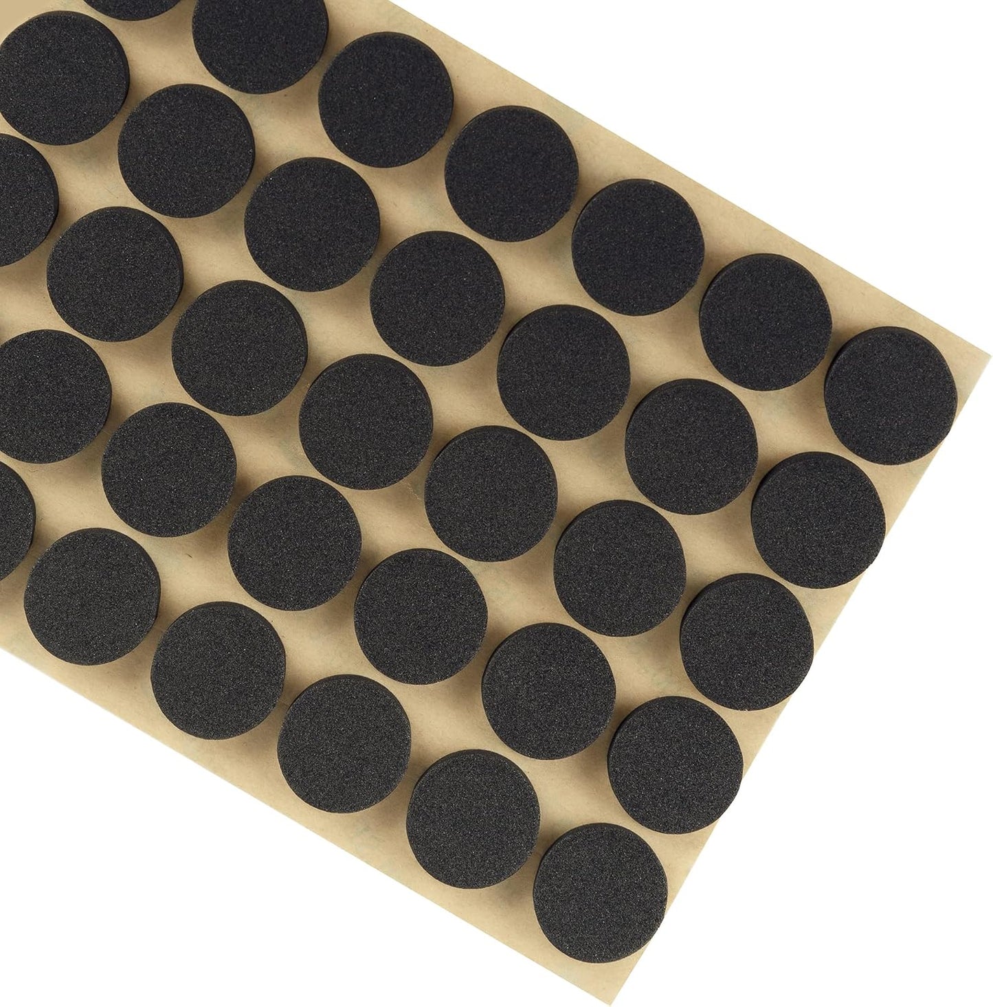 Furniture Felt Pads 3/4" (19mm) Diameter Round 3M Self Adhesive Protects Furniture and Floors Against Bumps and Scratches 140 Pack - Black