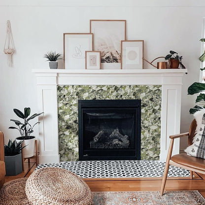 STICKGOO 10 Sheets Peel and Stick Backsplash, Polished Dolomite PVC Mixed Metal Gold Kitchen Backsplash, Stick on Backsplash Wall Tiles for Kitchen, Bathroom, RV