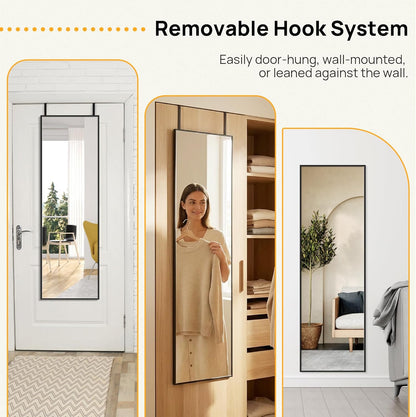 Mirror Full Length, 71 x 26 Inches Floor Mirror with Stand, XX-Large Arch Gold Mirrors for Bedroom, Dressing Room, Home Decor, Gold