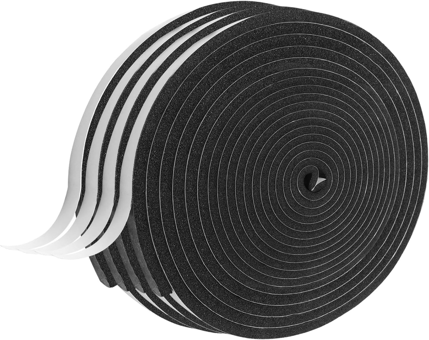Weather Stripping Door Seal Strip for Doors and Windows, 1In x 1/8In x 33Ft x 2 Roll Foam Insulation Tape Self Adhesive,Sound Proof,Weatherstrip,Pipe Cooling, Air Conditioning Seal Strip - Colors B